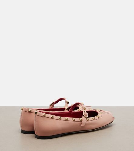 Ballerines Mary Janes Rockstud en cuir - Valentino Garavani - Modalova