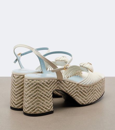 Sandales à plateau Cœur Royal en cuir - Valentino Garavani - Modalova