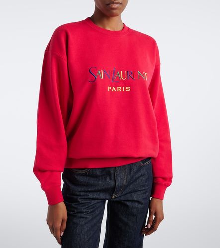 Sweat-shirt en coton à logo - Saint Laurent - Modalova