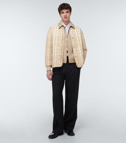 Veste bomber matelassée à carreaux - Burberry - Modalova