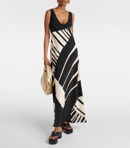 Robe longue Arte imprimée en satin de soie - SIR - Modalova