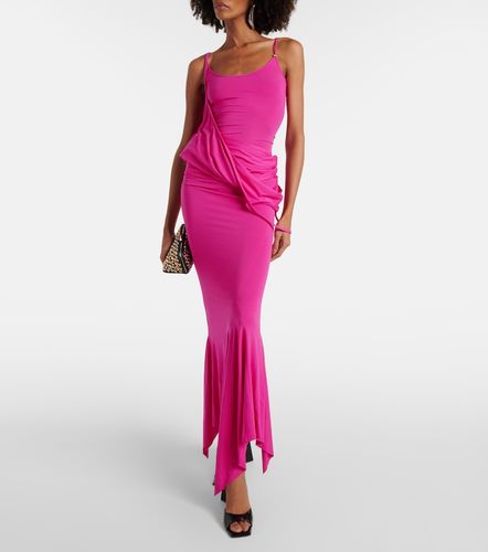 Robe midi asymétrique en jersey - The Attico - Modalova