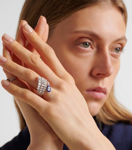 Bague en or blanc 18 ct et diamants - Kamyen - Modalova