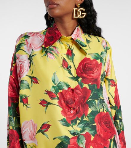 Chemise en soie à fleurs - Dolce&Gabbana - Modalova