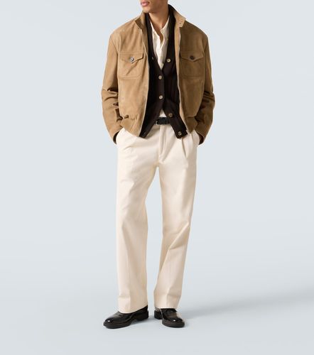 Dolce&Gabbana Veste bomber en daim - Dolce&Gabbana - Modalova