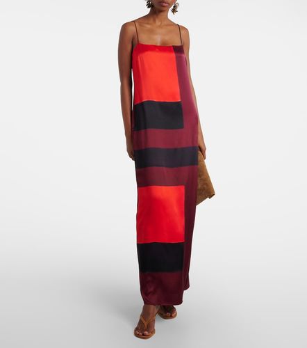 Robe longue Mae imprimée en soie mélangée - Staud - Modalova