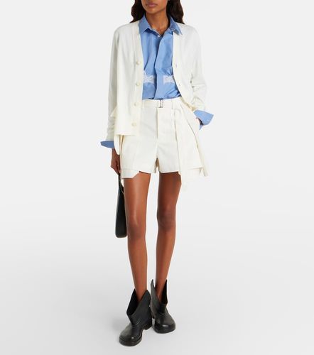 Short en denim et laine mélangée - Sacai - Modalova