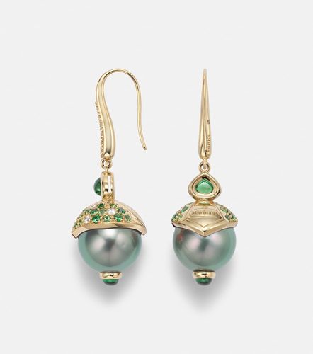 Boucles d'oreilles en or 18 ct et pierres précieuses - Marina B - Modalova