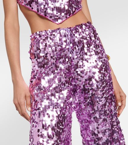 Oséree Pantalon ample à taille haute et à sequins - Oseree - Modalova