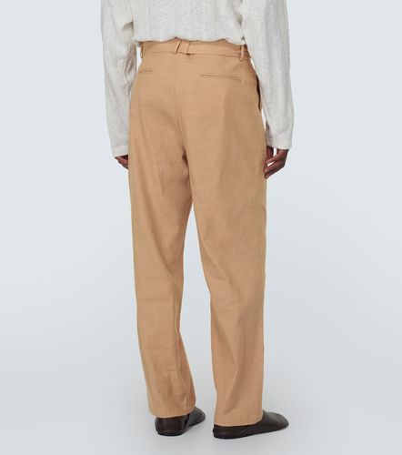 Pantalon droit en lin et coton - Commas - Modalova