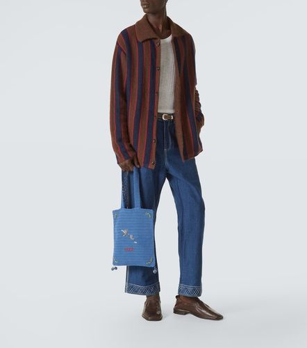 Cardigan rayé en mohair mélangé - Bode - Modalova