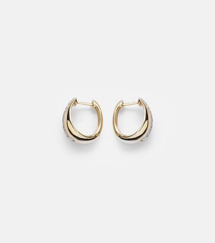 Boucles d'oreilles Pistachio en or 10 ct et diamants - Stone and Strand - Modalova