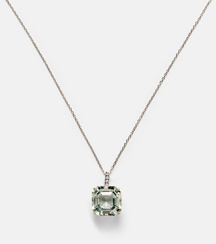 Collier en or 14 ct, amethyste verte et diamants - Mateo - Modalova