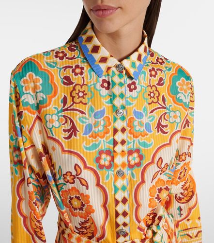 Robe midi imprimée en coton et soie - Etro - Modalova