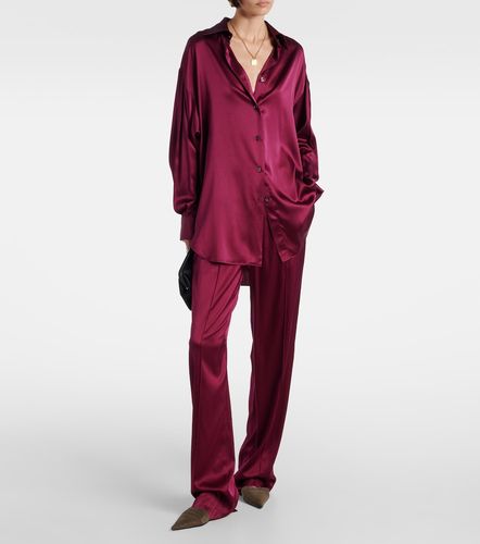 Pantalon ample en satin de soie mélangée - Tom Ford - Modalova