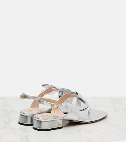 Sandales Bowow 25 en cuir métallisé - Valentino Garavani - Modalova