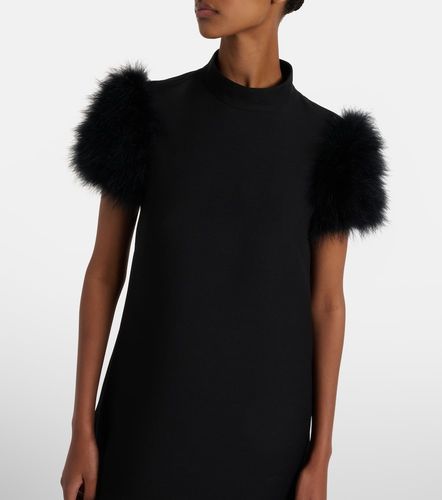 Robe en Crêpe Couture à plumes - Valentino - Modalova