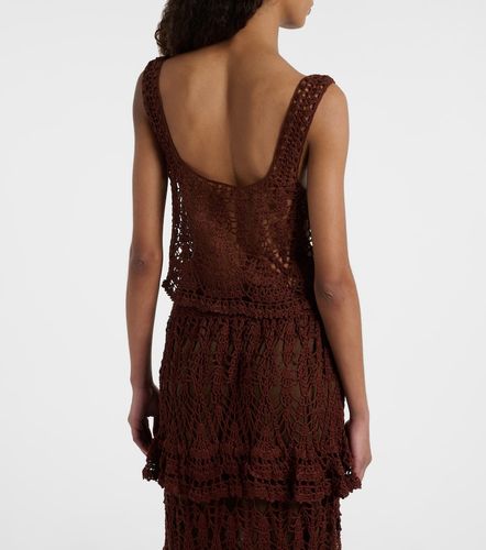 Top raccourci en crochet de coton - Anna Kosturova - Modalova
