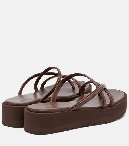Sandales compensées Nadina en cuir - Gianvito Rossi - Modalova