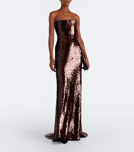 Robe longue bustier à sequins - Alex Perry - Modalova