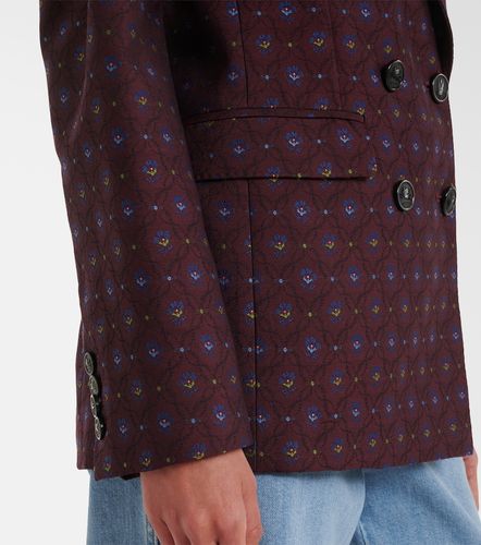 Blazer en laine et coton à motif floral - Etro - Modalova