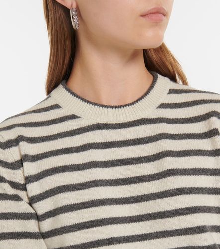 Pull rayé en cachemire mélangé - Brunello Cucinelli - Modalova