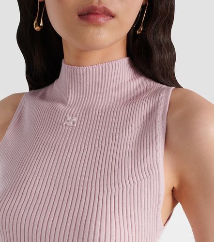 Courrèges Top débardeur en coton et laine - Courreges - Modalova