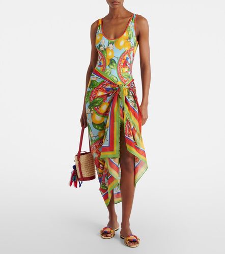 Paréo imprimé en coton - Dolce&Gabbana - Modalova