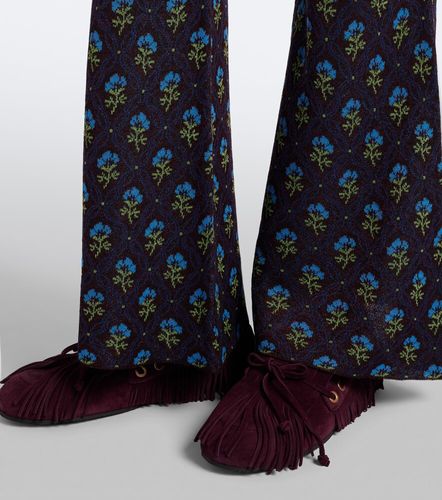 Pantalon évasé en jacquard à fleurs - Etro - Modalova