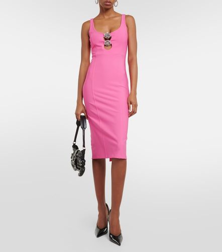Robe midi en jersey à découpes et ornements - Blumarine - Modalova