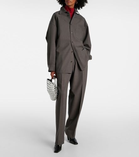 Chemise oversize en laine mélangée - Bottega Veneta - Modalova