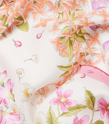 Ferragamo Foulard en soie à fleurs - Ferragamo - Modalova