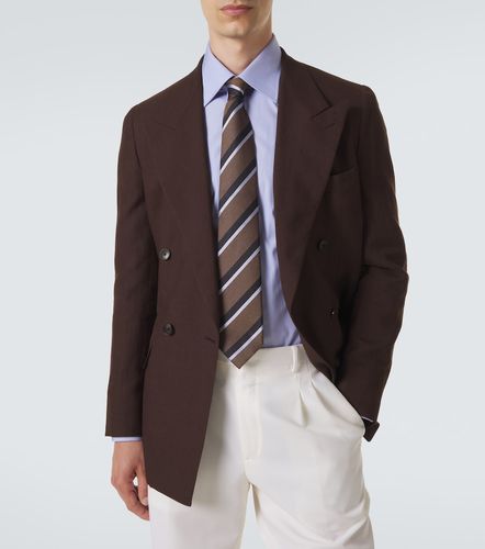 Brioni Cravate rayé en soie - Brioni - Modalova