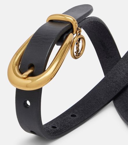 Ceinture Cassandre en cuir - Saint Laurent - Modalova