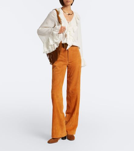 Pantalon évasé Freja en daim - Ulla Johnson - Modalova