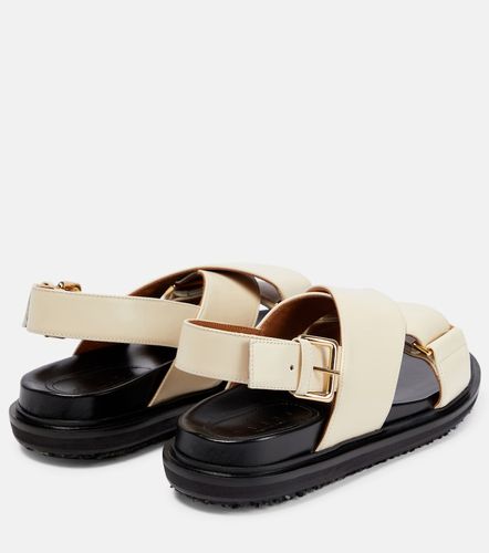 Marni Sandales Fussbett en cuir - Marni - Modalova
