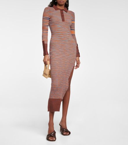 Robe midi Zucca rayée en coton mélangé - Jacquemus - Modalova