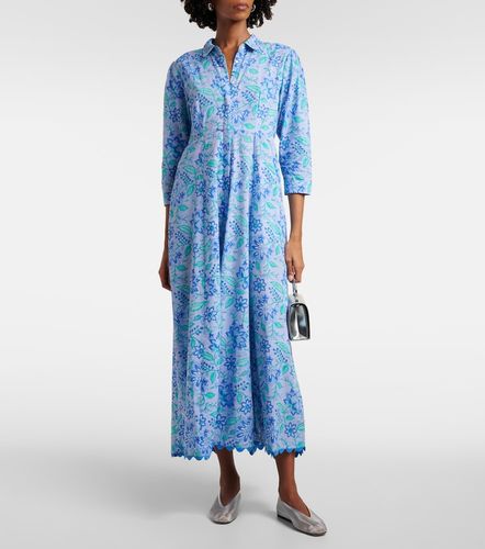 Robe longue en coton à imprimé floral - Juliet Dunn - Modalova