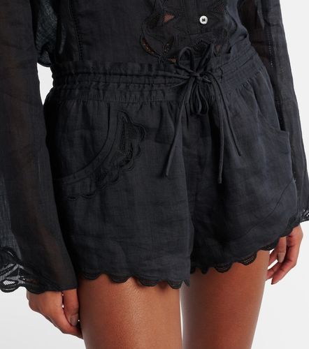 Short Lola en ramie à broderies anglaises - Isabel Marant - Modalova