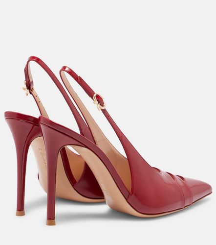Escarpins slingback 105 en cuir verni - Gianvito Rossi - Modalova