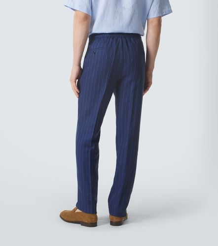 Pantalon droit en laine et lin - Rubinacci - Modalova