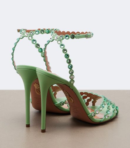 Sandales Tequila en cuir à ornements - Aquazzura - Modalova