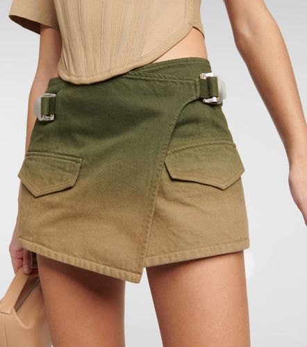 Mini-jupe portefeuille en jean - Dion Lee - Modalova