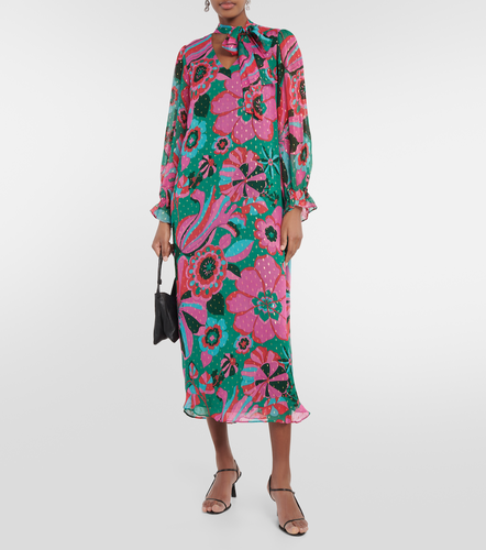 Robe longue Ferne en georgette à imprimé floral - Rixo - Modalova