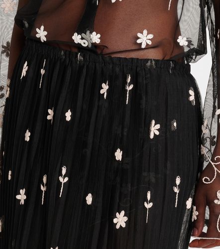 Toteme Jupe midi brodée en tulle - Toteme - Modalova