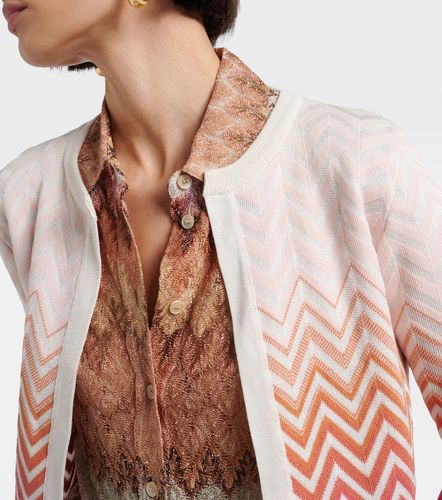 Cardigan Zig-zag en coton mélangé - Missoni - Modalova