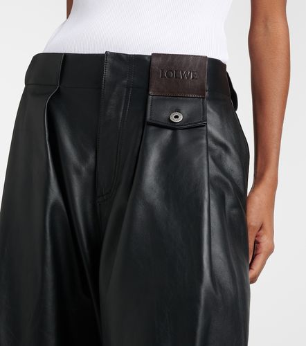 Loewe Pantalon barrel en cuir - Loewe - Modalova