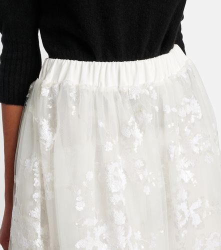 Jupe midi en tulle à sequins - Simone Rocha - Modalova