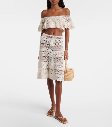 Top raccourci Filigree en crochet de coton - Anna Kosturova - Modalova