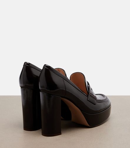 Escarpins mocassins en cuir verni - Gianvito Rossi - Modalova